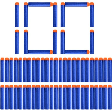 Nerf Yedek Mermi 100 Adet Premium Kalite Yumuşak Sünger