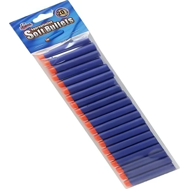Nerf Mermi Yumuşak Sünger Yedek Mermi 20 Adet Ekonomik