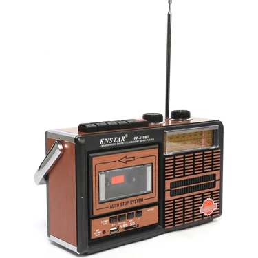 Knstar FP-319BT Nostaljik Bluetooth'lu Kaset Çalar + Usb+Sd+Fm