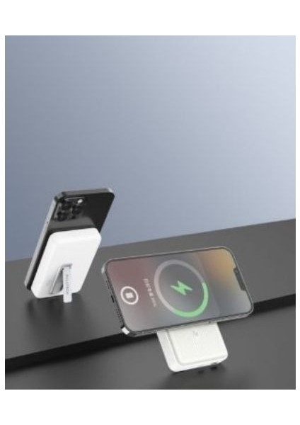 Fp6 10.000MAH 15W Magsafe Hızlı Şarj LCD Dijital Göstergeli Kablosuz Şarj Aleti Powerbank