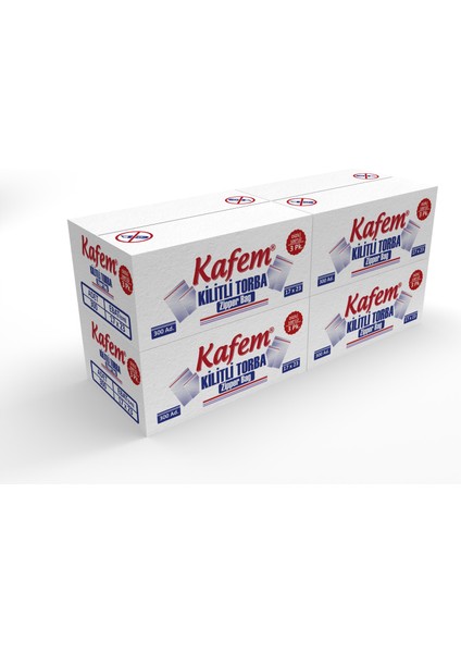 17 x 23 cm Kilitli Poşet / Naylon (1200 Adet ) - Kafem