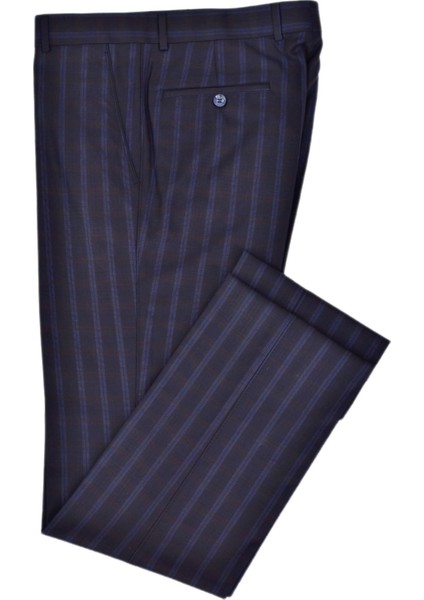 Erkek Silim Fit Ekose Kumaş Pantolon KM-009588 fiyatları