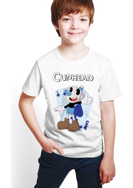 Cuphead Unisex Çocuk Tişört HC03