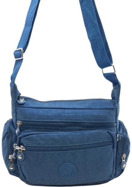 Kadın Postacı Omuz Çantası Çapraz Askılı Çok Cepli Yağmur Geçirmez Hafif Kumaş Farklı Renk Seçenekleri