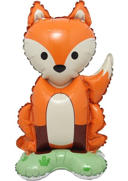 Tilki Şekilli Orman Hayvanları 3D Süpershape Folyo Balon 1 Adet 50X42 cm