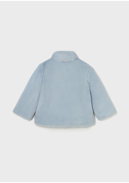 1-3 Yaş Kız Çocuk Tüylü Mont Mavi modelleri