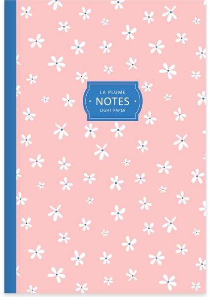Çizgili Tel Dikişli 4'lü Defter Seti Pembe