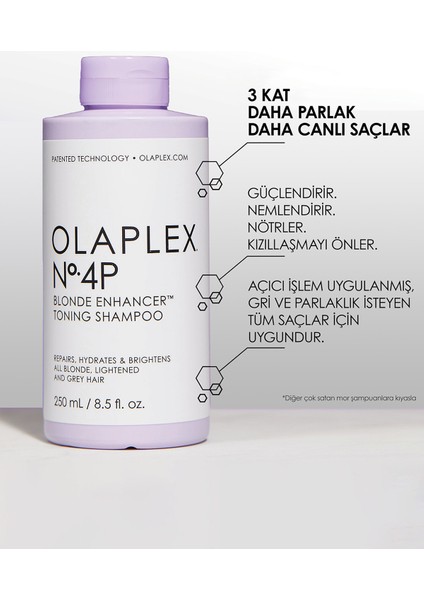 The Blonde & Grey Hair- Strengthening System - Sarı & Gri Saçların Rengini Koruyan & Bağ Güçlendirici Üçlü Bakım Seti