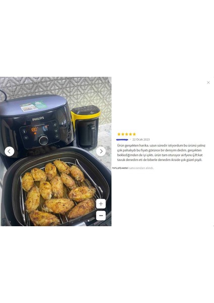 Philips Uyumlu Xxl HD9867/90 - HD9630/90 Airfryer Aksesuar Xxl Izgara Teli Fritöz fırsatları