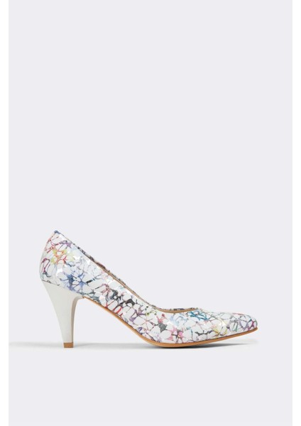 Kadın Topuklu Stiletto Deri Ayakkabı 052Y21K10002