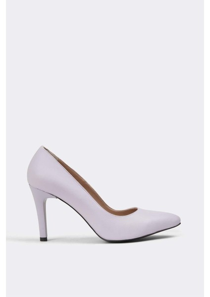 Kadın Topuklu Stiletto Deri Ayakkabı 074Y23K11035