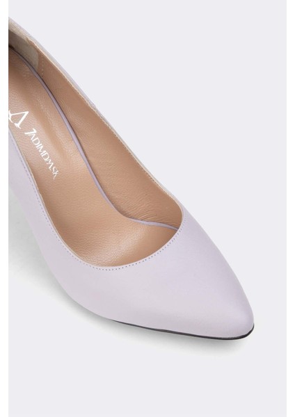 Kadın Topuklu Stiletto Deri Ayakkabı 074Y23K11035