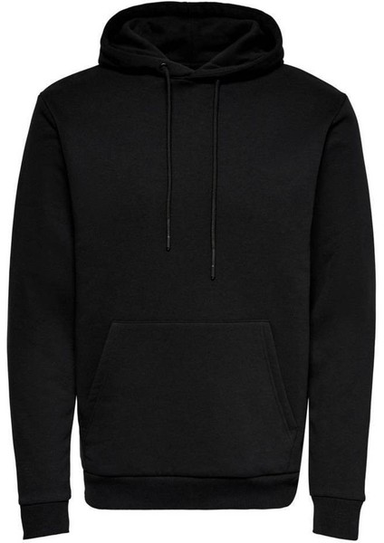 Ceres Life Erkek Siyah Kapüşonlu Sweatshirt fırsatları