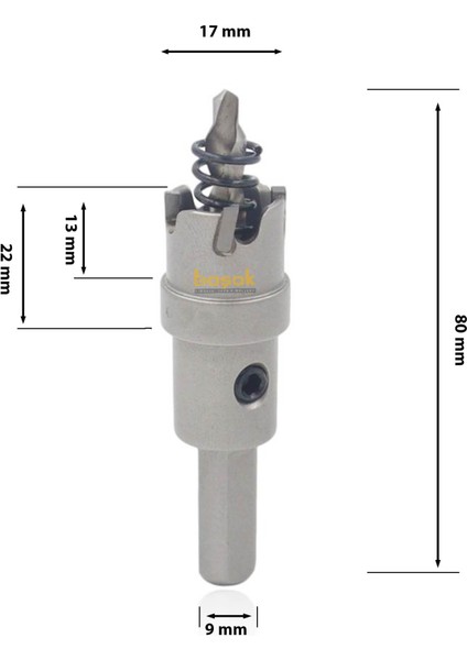 Hf 50 Tct 17 mm Elmas Delik Açma Testeresi Elmas