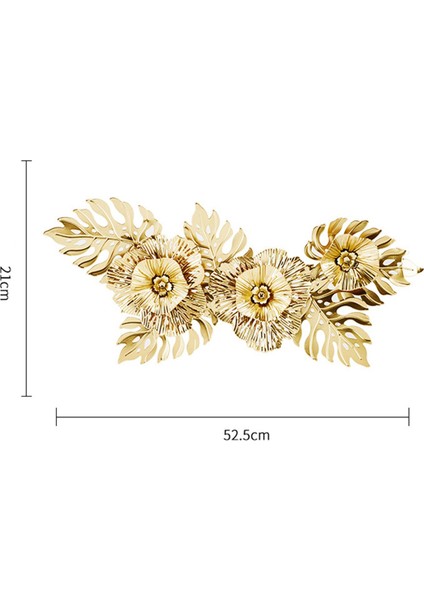 Iskandinav Tarzı Metal Duvar Sanatı, Yaratıcı Lüks Oymak Zanaat Asılı Aureate Yaprakları (Yurt Dışından)