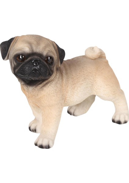 Araba Dashboard Ofis Kapalı Bej Köpek Heykeli Süsler Dekoratif Pug Heykelcik (Yurt Dışından) indirimleri