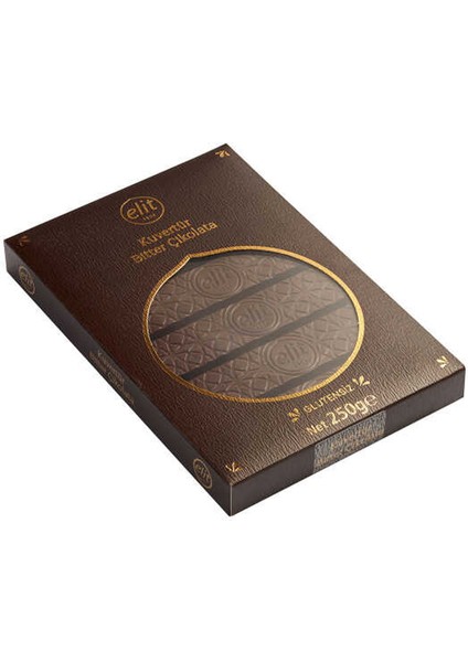 Kuvertür Bitter Çikolata 250g 4lü Set (4x250g) Glutensiz