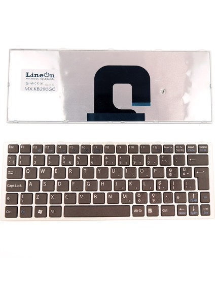Sony Vaıo PCG-31211M Notebook Klavye Gri Çerçeve