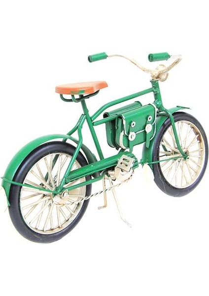 Dekoratif Metal Bisiklet Çantalı Vintage Biblo Ev Ofis lik modelleri