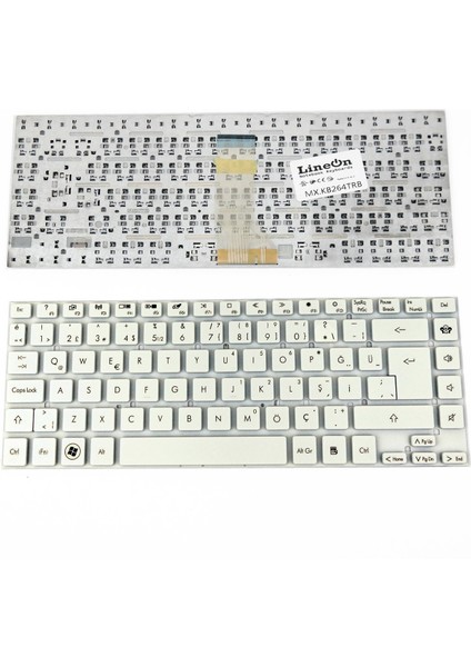 Acer Aspire ES1-511 Notebook Klavye Beyaz