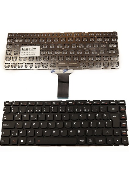 Lenovo Flex 3-1435 (Type 80K1) Siyah Türkçe Klavye