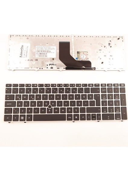 Hp Probook 6565B 6570B Notebook Klavye Gümüş Çerçeve