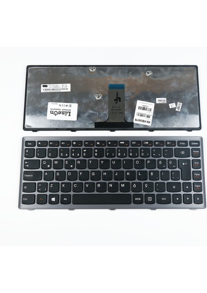 Lenovo 25213535 Noteboko Klavye Tuş Takımı Gri Çerçeveli