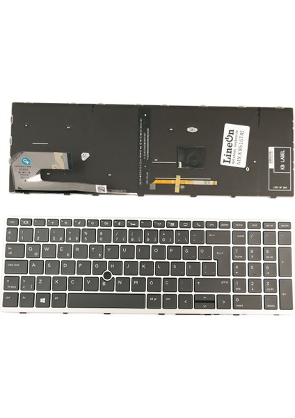 HP Elitebook 850 G5 , 855 G5 Notebook Klavye Işıklı Trackpoint