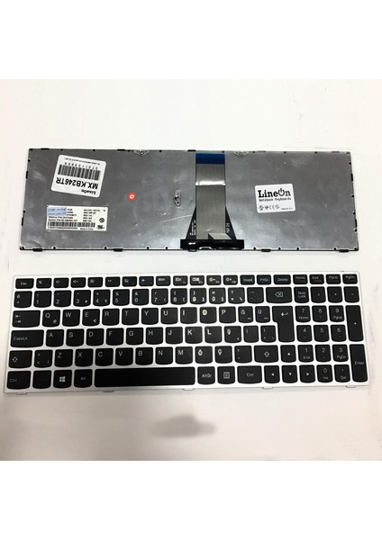 Lenovo Ideapad 300-17ISK Notebook Klavye Gri Çerçeve