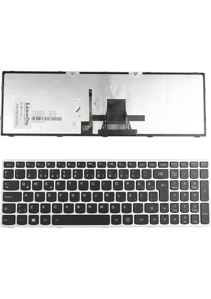 Lenovo Ideapad G70-80 Notebook Klavye Gümüş Işıklı