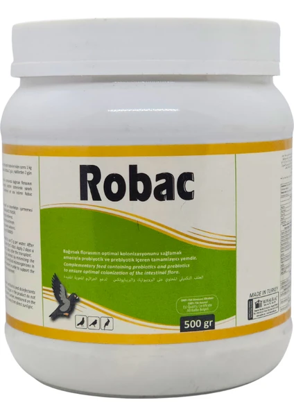 Royal Ilaç Robac 500 Gr. Güvercin ve Kafes Kuşları Için Probiyotik ve Prebiyotik