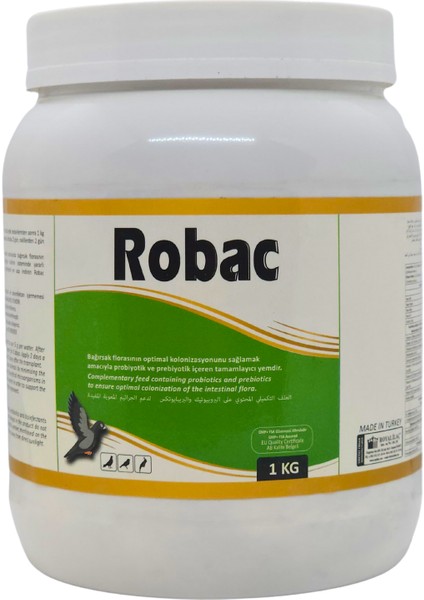Royal Robac 1 Kg. Güvercin ve Kafes Kuşları Için Probiyotik ve Prebiyotik