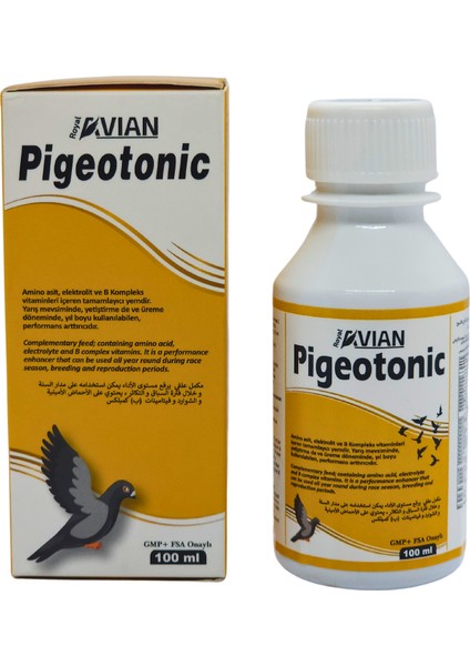Royal Ilaç Pigeotonic 100 Ml. Aminoasit ve B Vitamini Destekleyici Yem