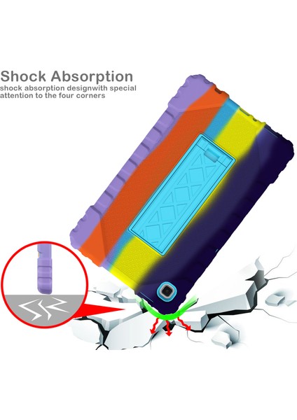 Tablet Kılıfı Yumuşak Silikon Toz Geçirmez Damla Korumalı Renkli Type3 (Yurt Dışından)