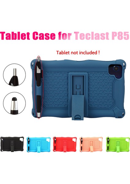 Teclast P85 Için Silikon Kılıf Kalemli 8 Inç Tablet Kılıfı(A) (Yurt Dışından)