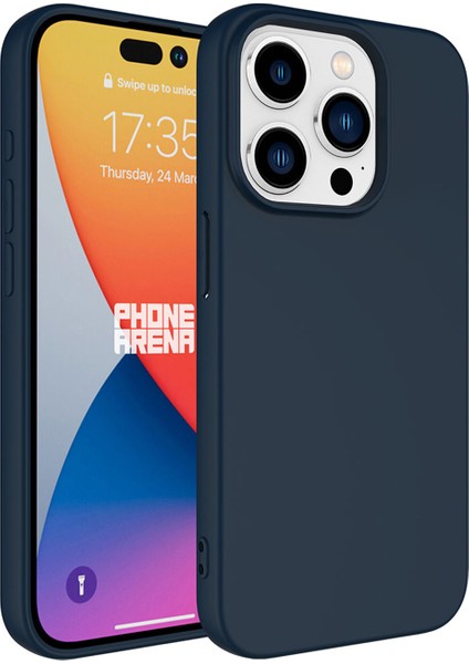 iPhone 15 Pro Uyumlu Liquid Serisi Içi Kadife Lansman Silikon Kılıf