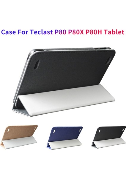 Teclast P80 P80X P80H Kılıf 8 Inç Tablet Kılıf Deri Kılıf (Siyah) Için (Yurt Dışından)