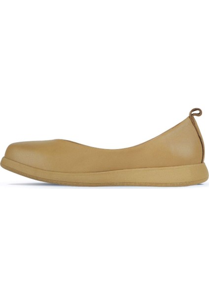 Tarçın Deri Kadın Düz Babet 01WZ3104 modelleri