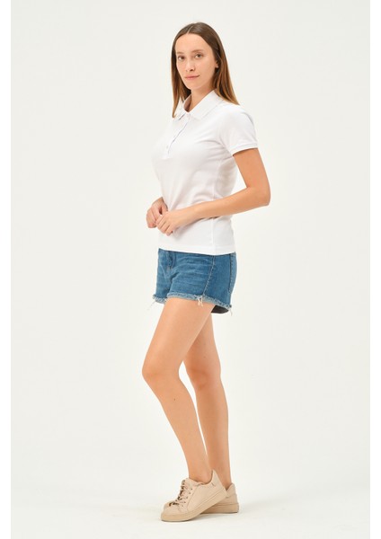 Kadın Regular Fit Polo Yaka T-Shirt fiyatları