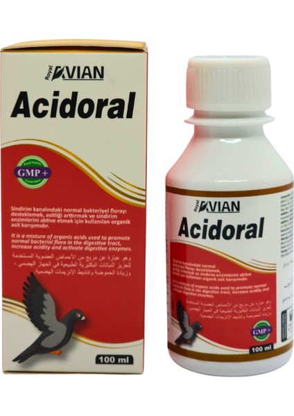 Royal Ilaç Acidoral 100 Ml. Kanatlılarda ve Kuşlarda Ishal Destekleyici