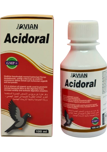 Royal Ilaç Acidoral 100 Ml. Kanatlılarda ve Kuşlarda Ishal Destekleyici