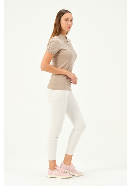 Kadın Regular Fit Polo Yaka T-Shirt fiyatları