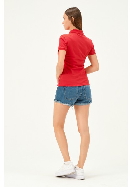 Kadın Regular Fit Polo Yaka Tshirt