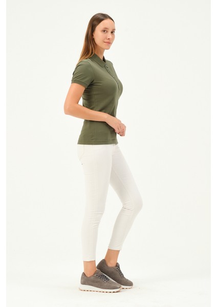 Kadın Regular Fit Polo Yaka T-Shirt fiyatları