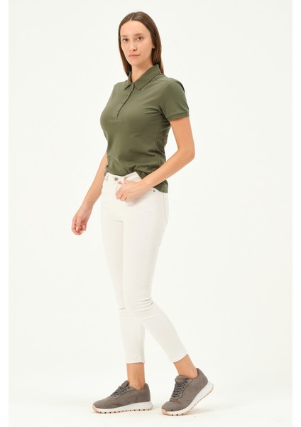 Kadın Regular Fit Polo Yaka T-Shirt modelleri