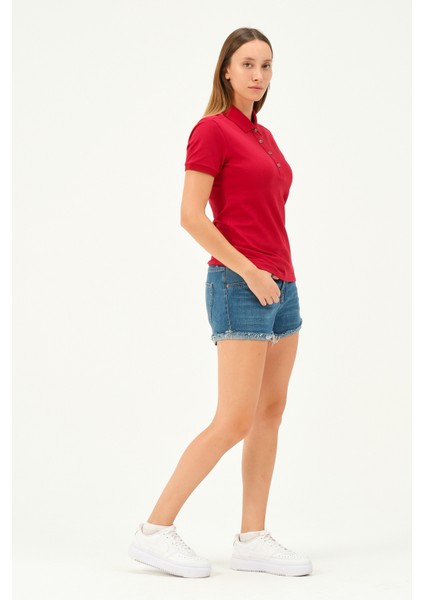 Kadın Regular Fit Polo Yaka T-Shirt modelleri