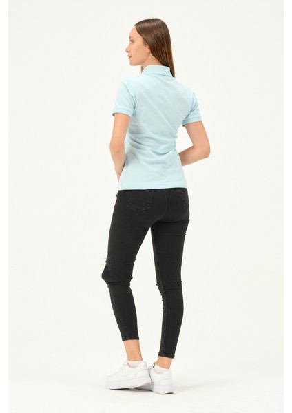 Kadın Regular Fit Polo Yaka T-Shirt fırsatları