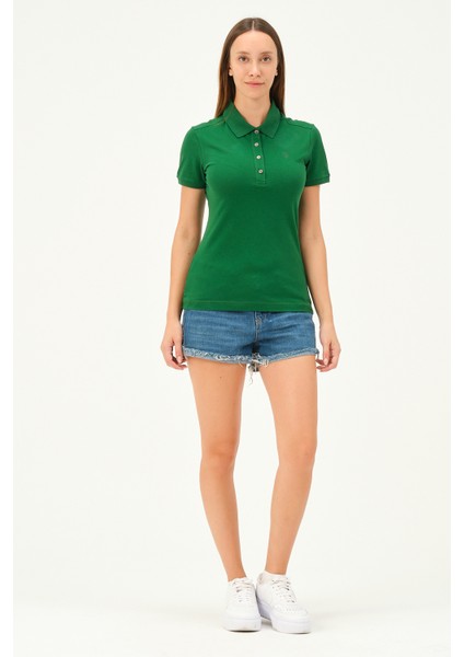 Kadın Regular Fit Polo Yaka Tshirt