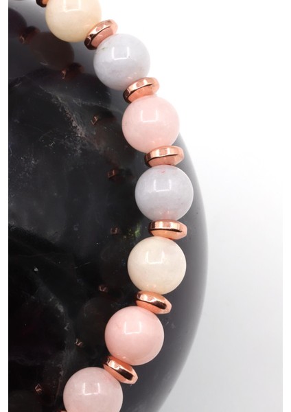 Akuamarin - Morganit - Heliodor Doğal Taş Makrome Örme Bileklik fiyatları