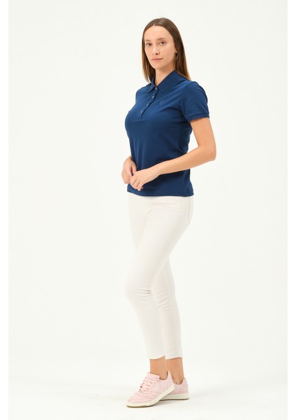 Kadın Regular Fit Polo Yaka T-Shirt modelleri
